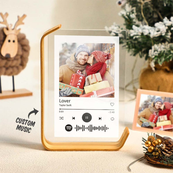 Custom L-shape Spotify Photo Frames Personalized Acrylic Picture Frame for Tabletop or Desktop Decor