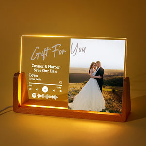 Personalized Photo Night Light Personalized Wedding Gifts For The Couple  Led Night Light Multi Color - Bedroom Decor