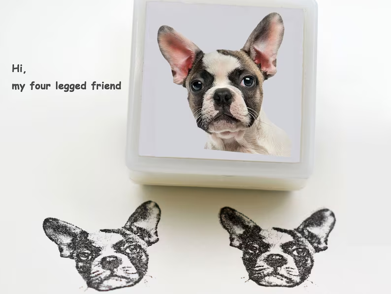 Custom Pet Stamp Self Inking-cat Dog Portrait Pre Inked Stamp-customized  Pet Portrait Stamp-personalized Animal Stamps-gifts for Pet Lover 