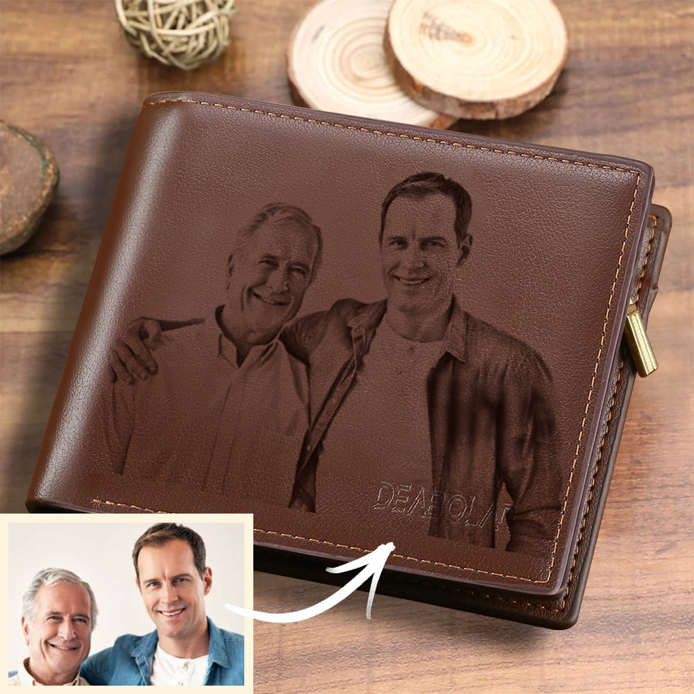 Personalized Gifts for Doctors ➤➤Leather wallet with engraving