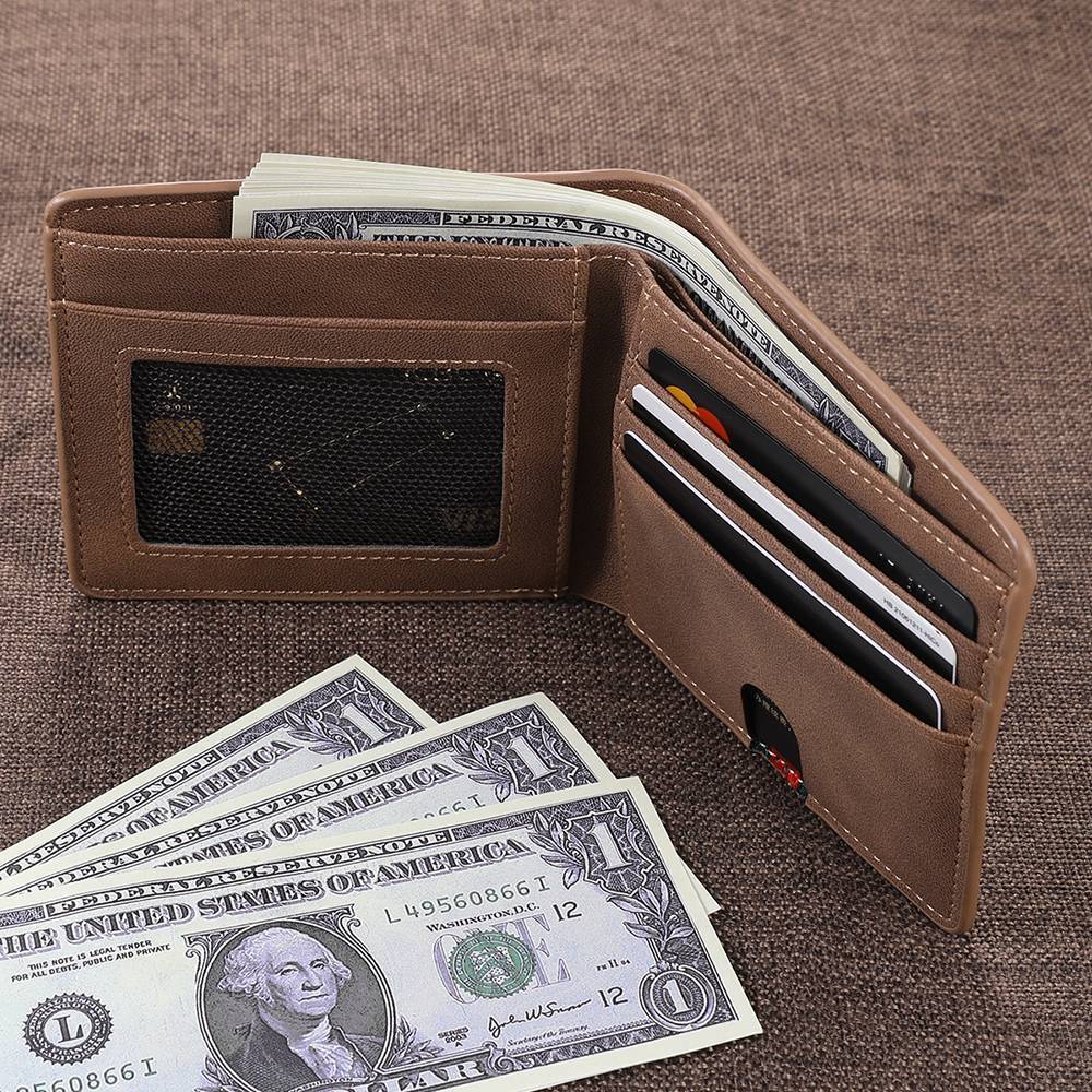 Custom Fish Leatherette Wallet with Money Clip (Personalized)