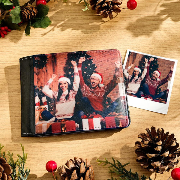 Custom Photo Wallet Personalized Two-sided Photo Wallet Christmas Gifts - Myphotowallet