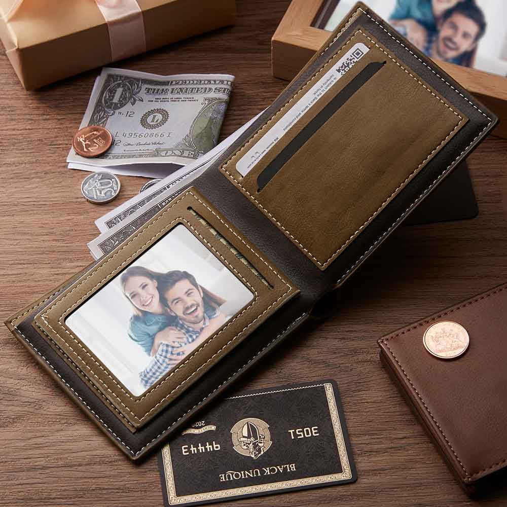 Wallet Brown Bifold - RFID Lining - Personalized Men's Leather Wallet with  Engraved Monogram - Killorglin Creations