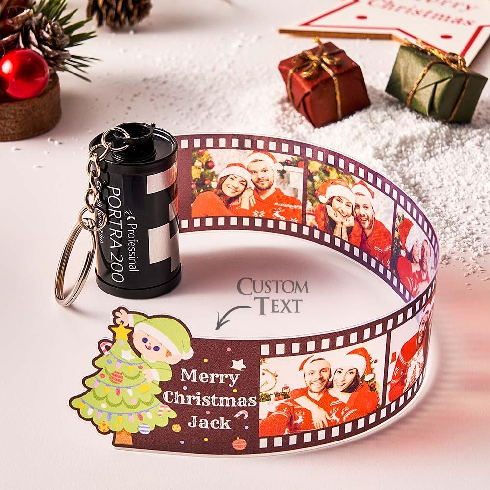 Custom Photo Film Roll Keychain with Pictures Camera Keychain Christmas Day  Gift - MyPhotoWallet