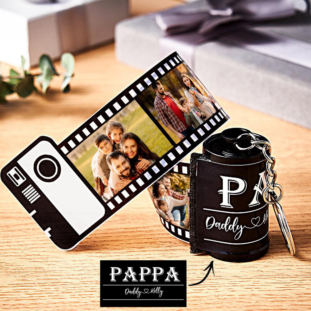 Memory Film Keychain 1-10 Photos Personalized Camera Roll Gift