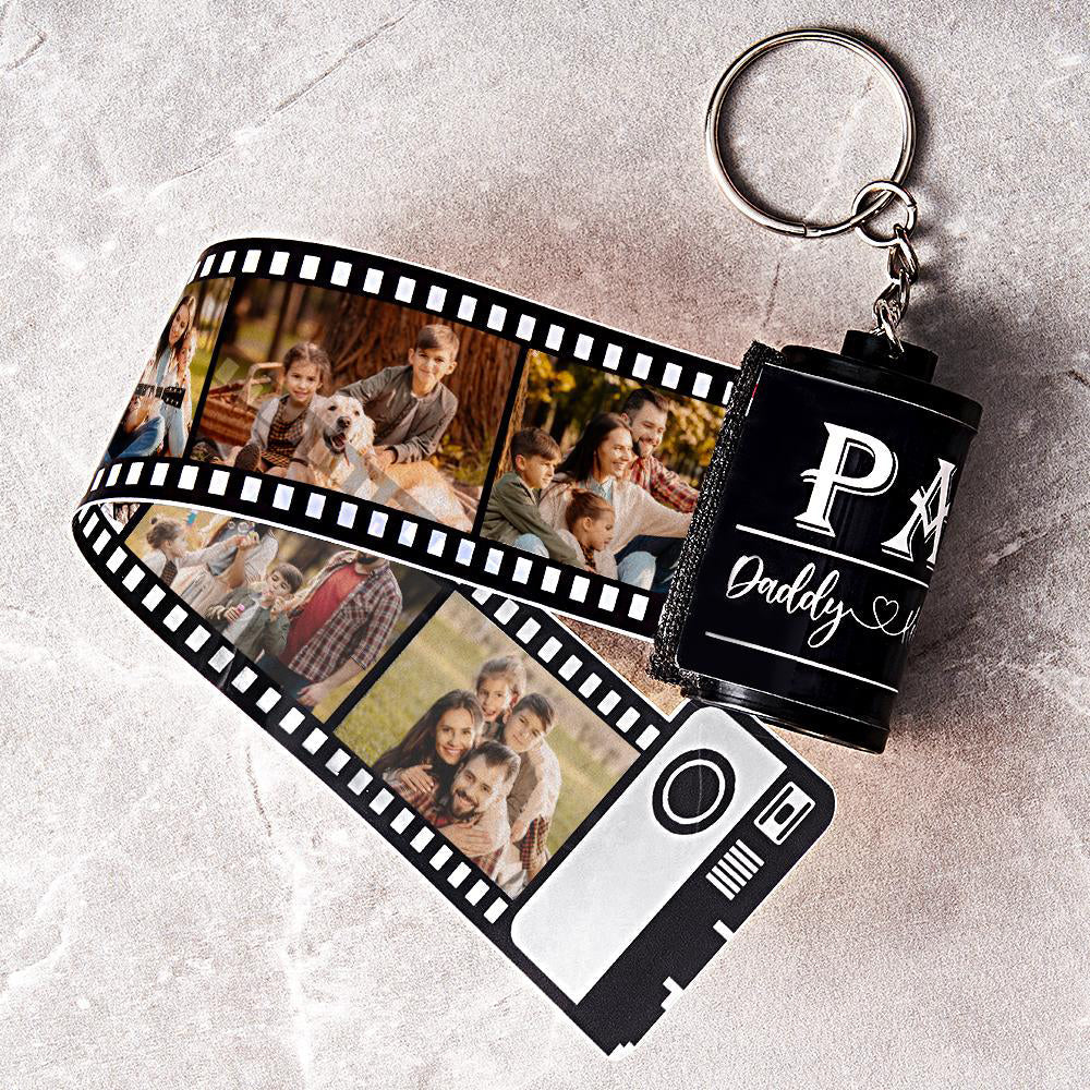 Custom Photo Film Roll Keychain Father's Day Gift Engravable Shell Camera  Keychain - MyPhotoWallet