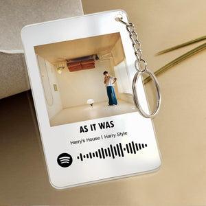 Custom Spotify Keychain With Picture Personalized Scannable Spotify Mu –  Dolce3D